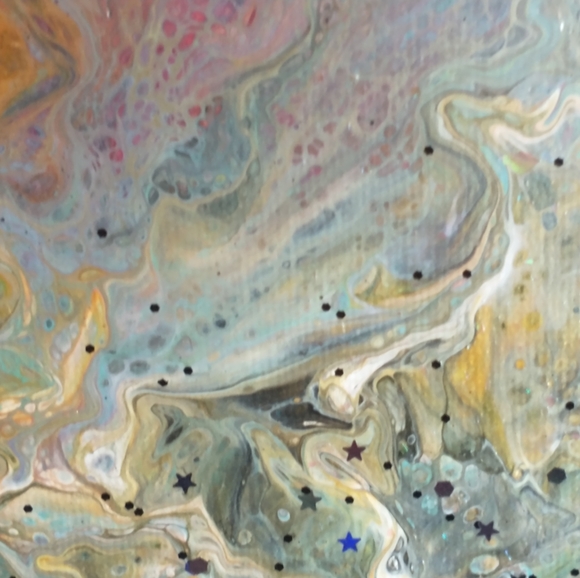 NEW Original Acrylic Painting, Designs By Sandy, "HAPPY HOLI", 8x10 - Picture 4 of 13